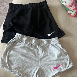 Nike Black Skort and Light Gray Shorts